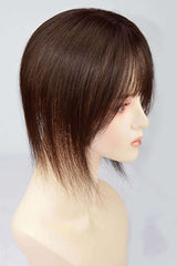 Human Hair Topper - High Quality - Human Hair Topper for Sale - Brazilian Human Hair - Short Wig - Natural Color - Remy Hair - Virgin Human Hair