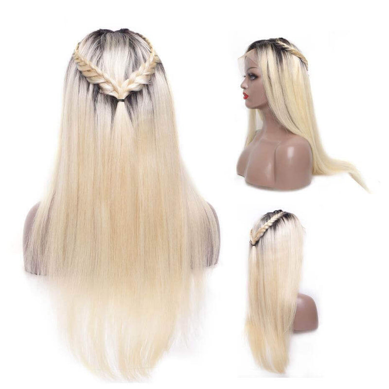 Remy Hair Wig - Straight Wig - High Quality - Wig for Sale - Natural Human Hair - Long Wig - Best Human Hair Wig - Blonde Color - Heat Friendly - Ombre
