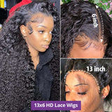 Curly Wigs - Transparent Lace Wigs - Long Wigs - Remy Hair - High Quality - Wigs for Sale - Synthetic Wigs - Human Hair Wigs
