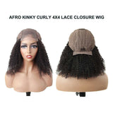 Kinky Wigs - Natural Color Wigs - High Quality - Wigs for Sale - Brazilian Human Hair Wigs - Long Wigs - Lace Front - Remy Hair