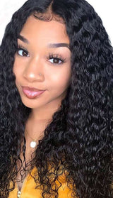 Remy Hair Wig - Water Wave Wig - High Quality - Wig for Sale - Natural Human Hair - Best Human Hair Wig - Natural Black Color - Heat Friendly - U Part Wig