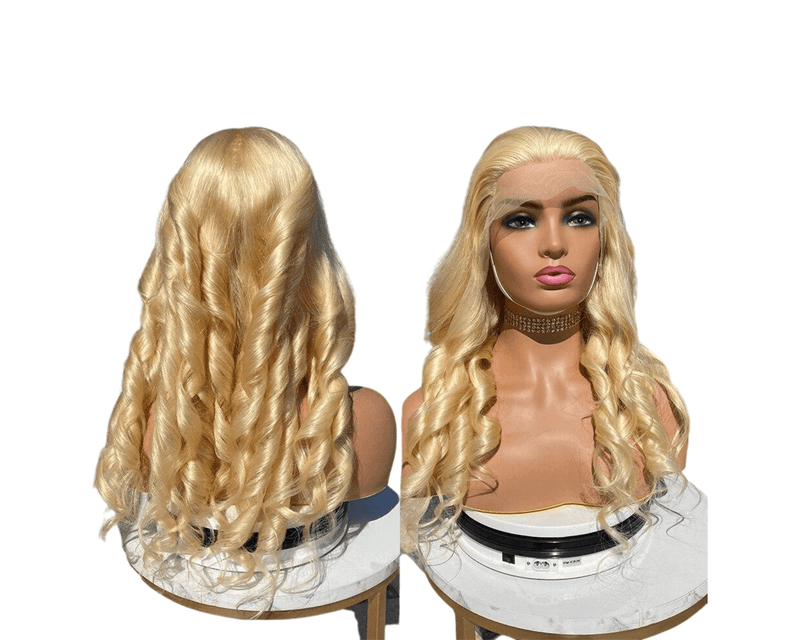 Loose Wave Wig - Blonde - High Quality - Wig for Sale - Remy Hair - Long Wig - Brazilian Hair - Human Hair Wig - Average Cap Size 