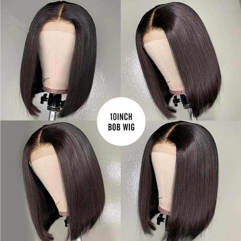 Straigth Bob Wigs - Black Wigs - High Quality - Wigs for Sale - Brazilian Human Hair Wigs - Short Wigs - Lace Front - Remy Hair