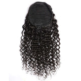 Jerry Curl Ponytail Extension - High Quality - Ponytail Extension for Sale - Brazilian Human Hair - Long Wig - Natural Black Color - Remy Hair - Wigs for Sale