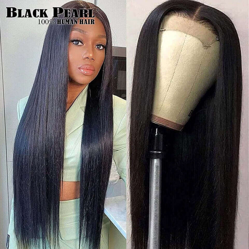Bone Straight Wigs - High Quality - Wigs for Sale - Remy Hair - Lace Front Wigs - Natural Black Color - Brazilian Hair - Long Wigs