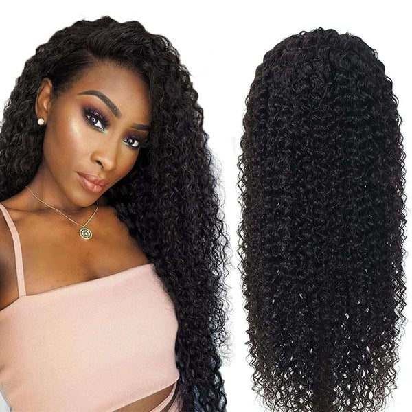 Kinky Curl Wigs - Black Wigs - High Quality - Wigs for Sale - Brazilian Human Hair Wigs - Long Wigs - Lace Front - Remy Hair