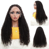Kinky Curly - High Quality - Wig for Sale - 100% Remy Hair - Brazilian Hair - Natural Black Color - HD Transparent Lace - Human Hair Wig