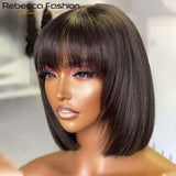 Short Bob Wigs - High Quality - Wigs for Sale - Remy Hair - Best Human Hair Wigs - Wigs with Bangs - Brazilian Hair - Long Wigs