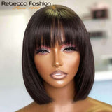 Short Bob Wigs - High Quality - Wigs for Sale - Remy Hair - Best Human Hair Wigs - Wigs with Bangs - Brazilian Hair - Long Wigs