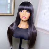Short Bob Wig - Straight - High Quality - Wig for Sale - Remy Hair - Long Wig - Brazilian Hair - Best Human Hair Wig - Natural Color 