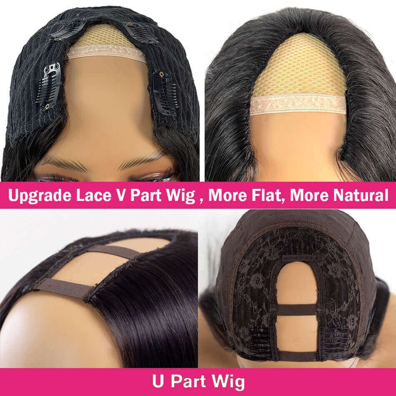 Remy Hair Wigs - Deep Wave Wigs - High Quality - Wigs for Sale - Human Hair Wigs - Best Human Hair Wigs - Natural Color - Long Wigs - U & V Part Wigs