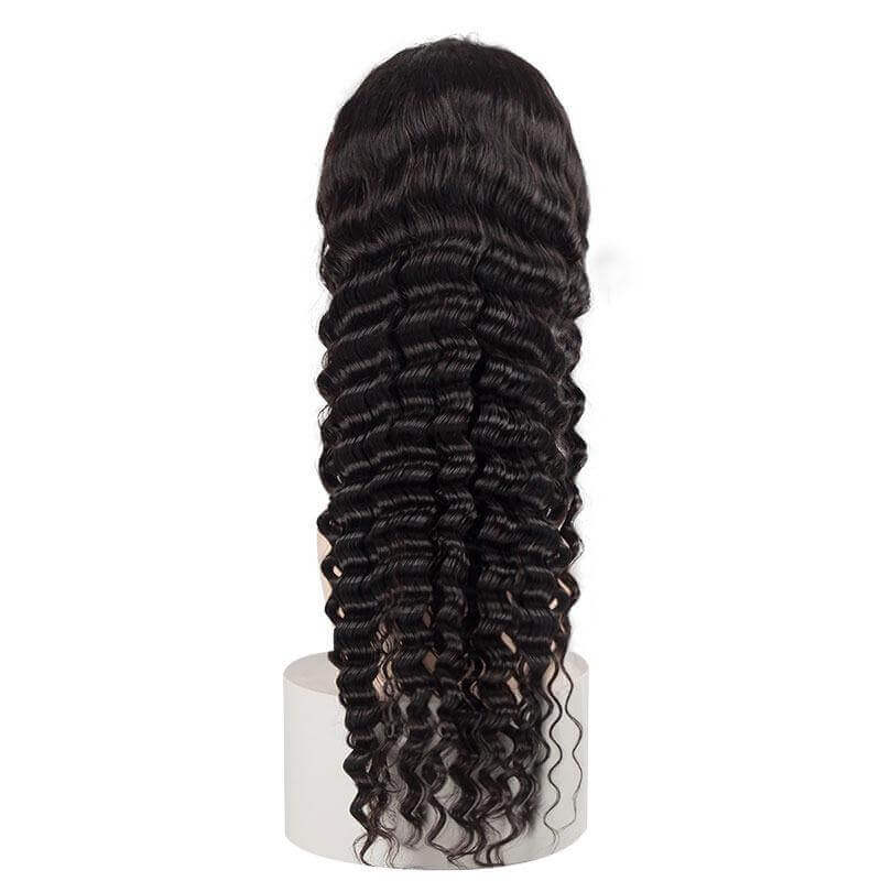 Loose Deep Wave Wig - High Quality - Wig for Sale - 100% Remy Hair - Brazilian Hair - Natural Black Color - HD Transparent Lace - Human Hair Wig