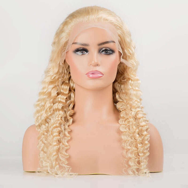 Deep Wave Wigs - High Quality - Wigs for Sale - Remy Hair - Best Human Hair Wigs - Natural Looking Wigs - Blonde Wigs - Brazilian Hair - Long Wigs