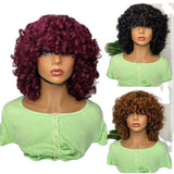 Rose Curl Wigs -  Remy Hair - High Quality - Wigs for Sale - Synthetic Wigs - Human Hair Wigs - Wigs with Bangs - Spiral Curl Wigs