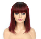 Wigs with Bangs - Straight Wigs - Lace Part Long Wigs - High Quality Wigs - Wigs for Sale - Natural Looking Wigs - Remy Hair - Synthetic Wigs
