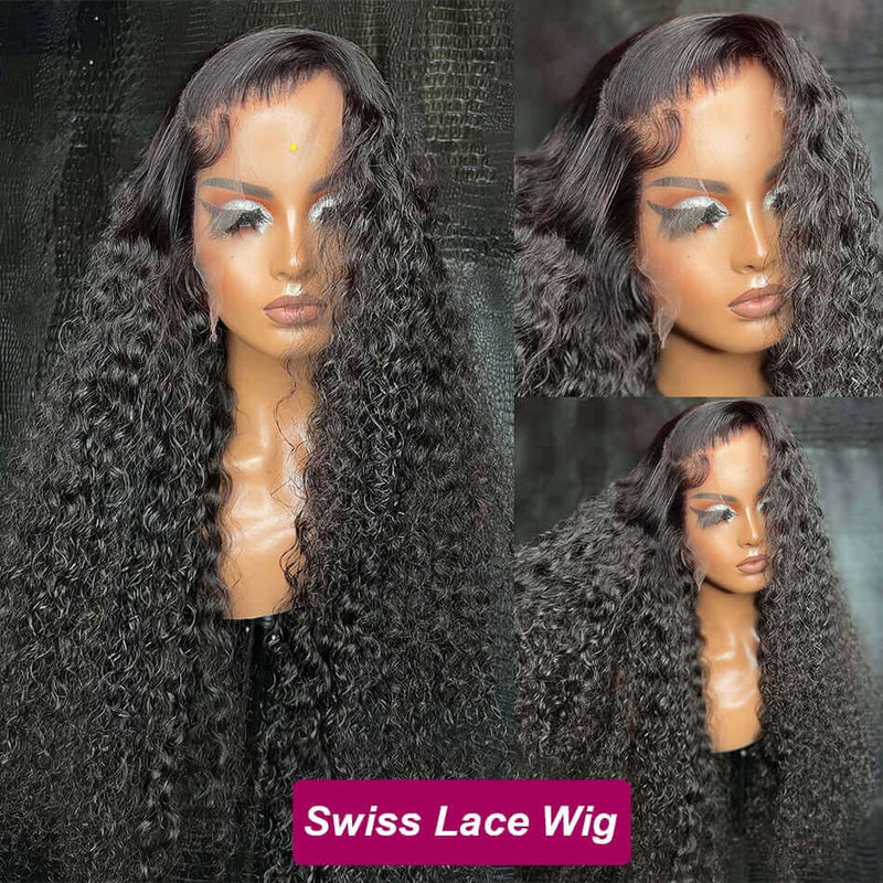 Remy Hair Wig - Water Wave Wig - High Quality - Wig for Sale - Human Hair Wig - Best Human Hair Wig - Natural Black Color - Long Wig - Lace Front Wig