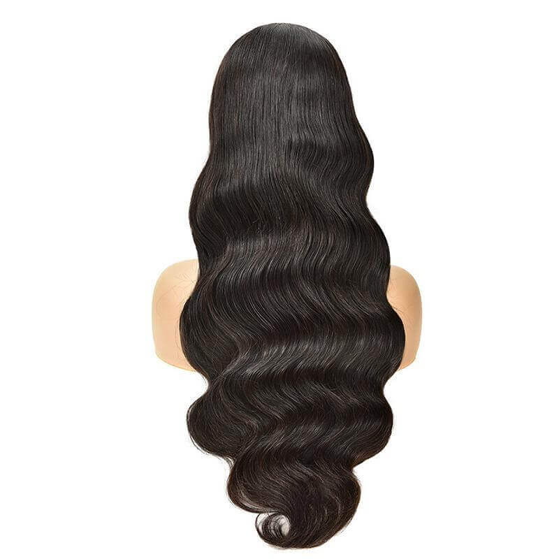 Body Wave Wigs - Wigs with Bangs - High Quality - Wigs for Sale - Brazilian Human Hair Wigs - Short Wigs - Natural Black Color - Remy Hair