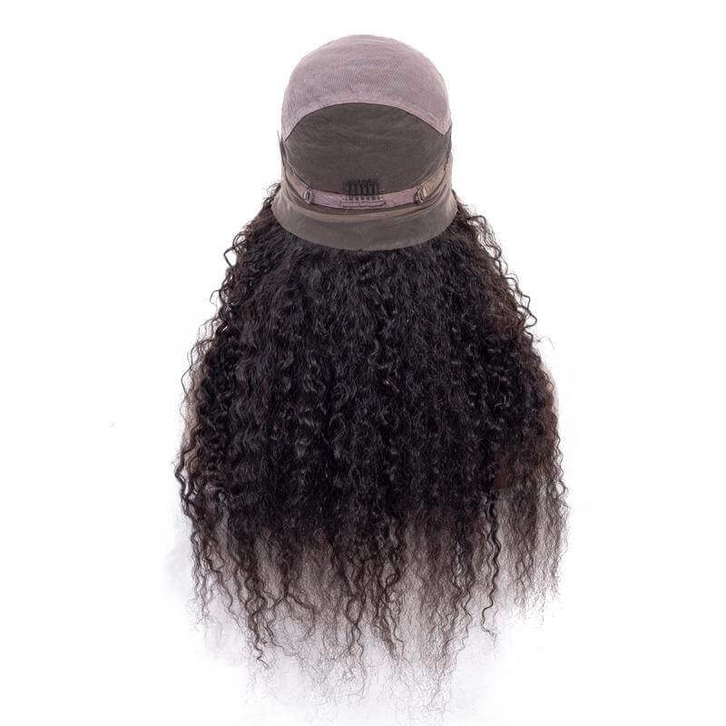 Jerry Curl Wig - High Quality - Wig for Sale - Remy Hair - Best Human Hair Wig - Natural Black Color - Baby Hair Bangs - Long Wig