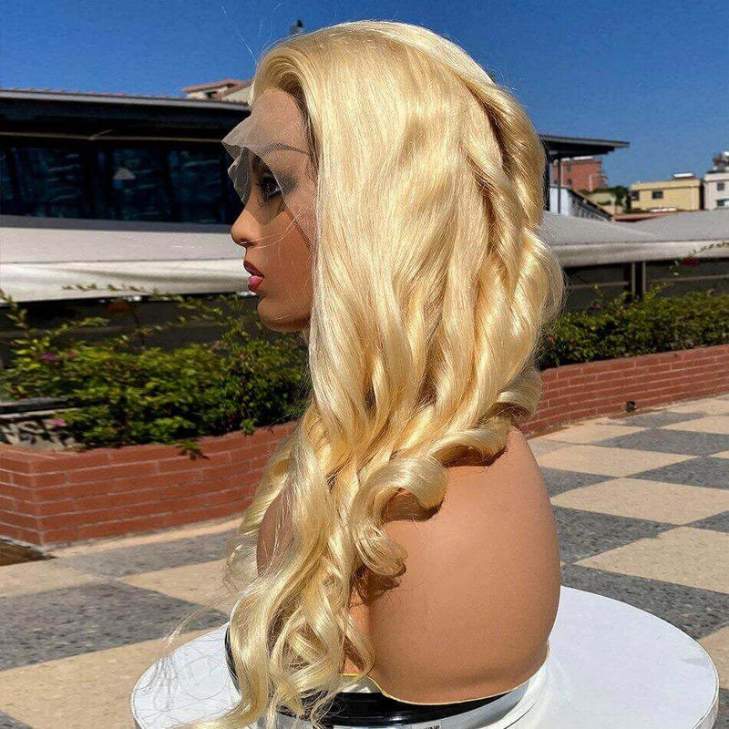 Loose Wave Wig - Blonde - High Quality - Wig for Sale - Remy Hair - Long Wig - Brazilian Hair - Human Hair Wig - Average Cap Size 