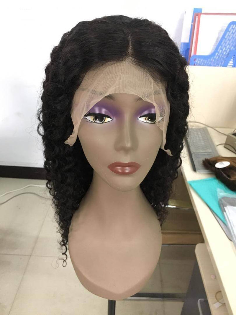 Jerry Curl Human Hair Wigs - High Quality - Long Black Wigs