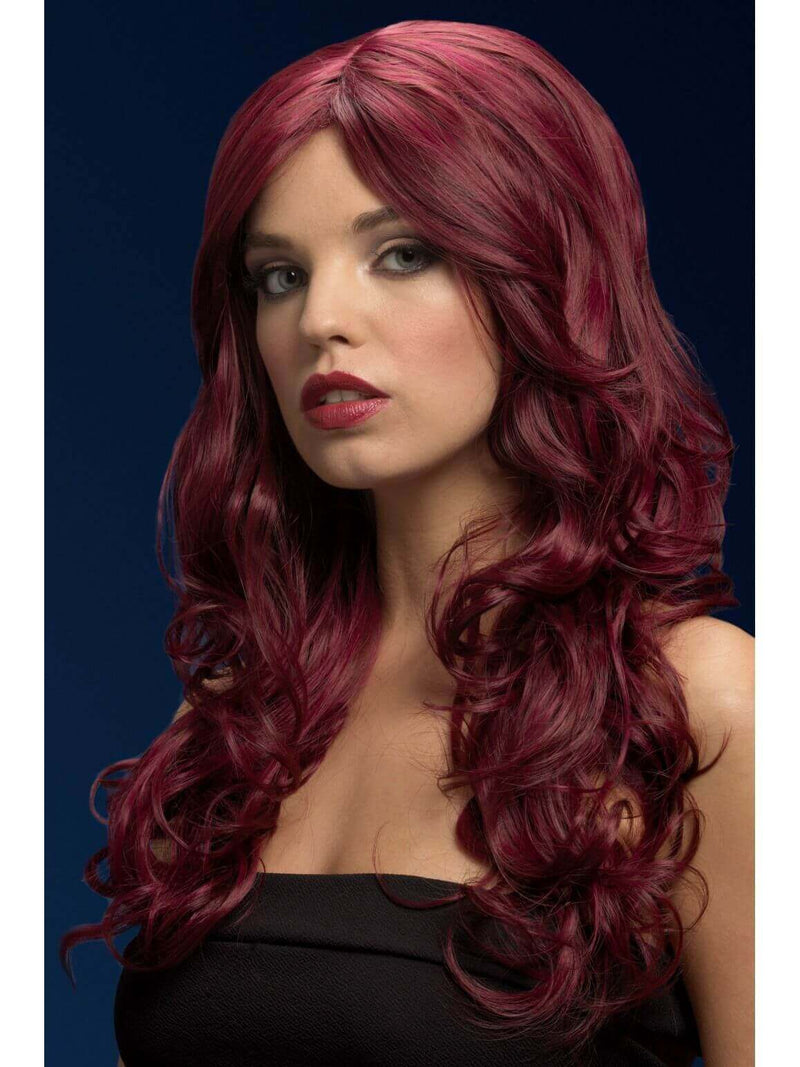 Nicole Wig - Red Cherry - synthetic wig - synthetic hair - long wigs - wavy wigs - wig colors 