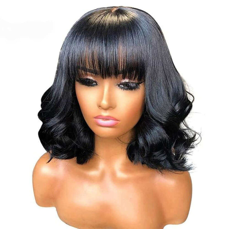 Short Bob Wig - Body Wave - High Quality - Wig for Sale - Remy Hair - Short Wig - Brazilian Hair - Human Hair Wig - Natural Black