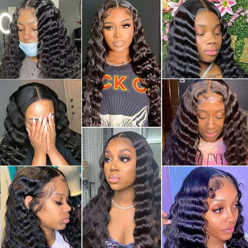 Loose Deep Wave Wigs - Black Wigs - High Quality - Wigs for Sale - Brazilian Human Hair Wigs - Long Wigs - Lace Front - Remy Hair
