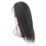 Human Hair Products - Kinky Straight - Human Hair - Transparent Lace - Brazilian Wigs Remy Hair - HD Lace Frontal Wigs - 13x6 Transparent Lace Frontal - Long Black Wigs - Water Wave Wigs