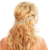 Hair Comb - Glass Crystals - High Quality - One Size - Alloy Setting - Adjustable Base - Gold Tone - Silver Tone