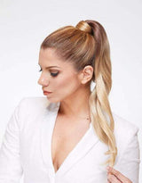 Wrap Ponytail - 20 Inches - High Quality - Long Wig - Frizz Free - Heat Friendly - Clip In - Human Hair Wigs